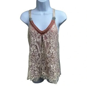 Venus Sleeveless Lace Detail Top women’s Size XS Multi Color